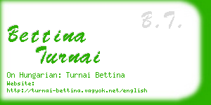 bettina turnai business card